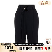 银泰百货精品 ENFOLD 女士春夏休闲宽松直筒五分短裤 301574