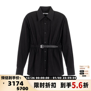 银泰百货 Alexander 衬衫 秋冬女士方领腰带长袖 301574 Wang