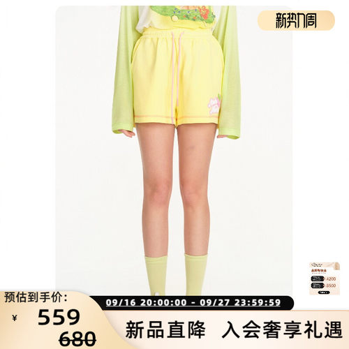 ANDREA MARTIN26春夏女士日常可爱趣味立体葡萄短裤 银泰 301489