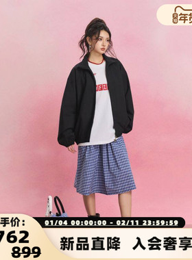 SOFITTE 25春夏女士蓝色格纹DIY挂件蓬蓬半裙银泰百货 301355