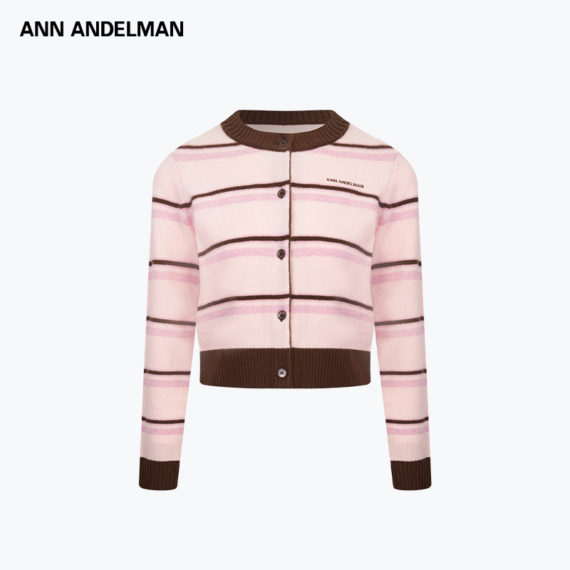 ANN ANDELMAN  秋冬新款女士时尚条纹羊毛开衫银泰百货 301286