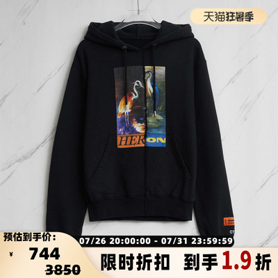 Heron Preston 潮流男士高街油画连帽长袖卫衣银泰百货精品301596
