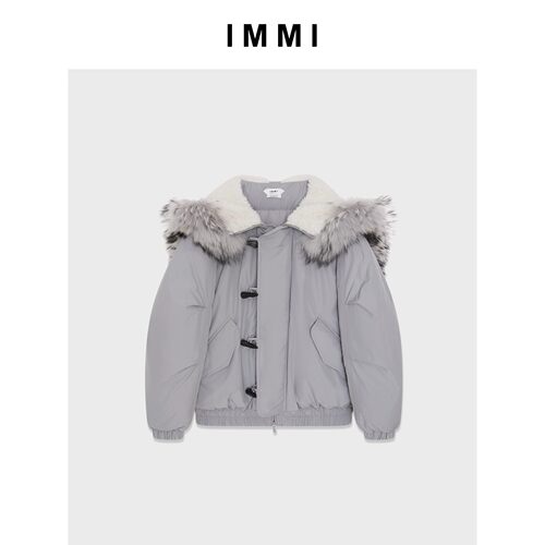 设计师品牌 IMMI 女士布面毛领