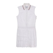 连衣裙银泰百货精品 THOM 女士白色翻领无袖 春夏款 301574 BROWNE