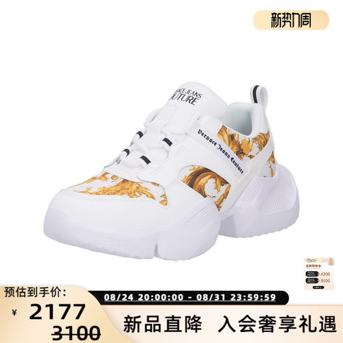 范思哲VJC女士运动休闲鞋小白鞋