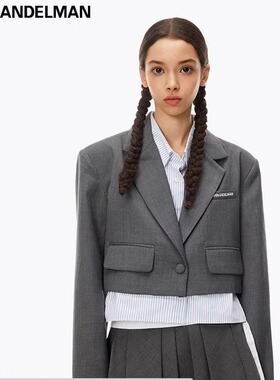 ANN ANDELMAN秋冬女士假两件短款西装银泰百货精品 301286