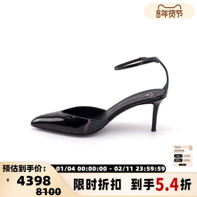 GIUSEPPE ZANOTTI 简约优雅绑带高跟凉鞋单鞋银泰 301574,女鞋,穆勒鞋,淘宝优惠券,粉丝福利购,淘宝优惠卷