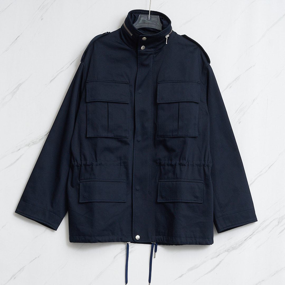 早秋款男士抽绳大口袋夹克外套