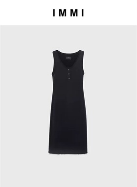 IMMI设计师品牌羊毛长款内搭无袖连衣裙银泰百货精品 300124