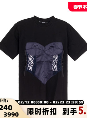 pushBUTTON潮流都市女士圆领休闲短袖T恤 银泰百货301574