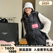 女士刺绣LOGO廓形羽绒马甲银泰百货 BANSLANDER 秋冬新款 301601