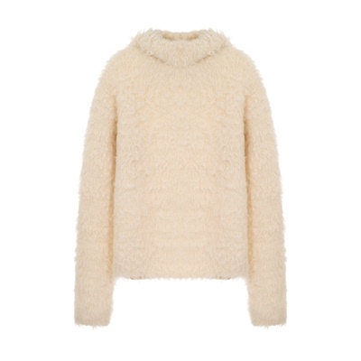 ACNE STUDIOS 女士白色连帽套头毛衣银泰百货精品 301574