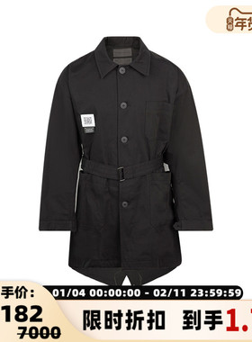 【折扣】FUMITO GANRYU 男士可拆卸腰带大口袋休闲外套