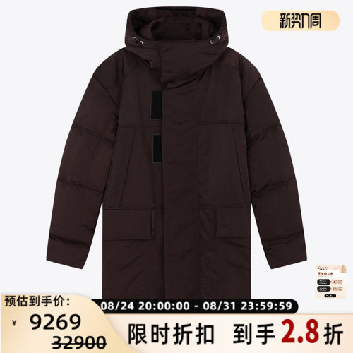 GIVENCHY纪梵希 秋冬新品男士鸭绒拉链连帽夹克羽绒服银泰 301604