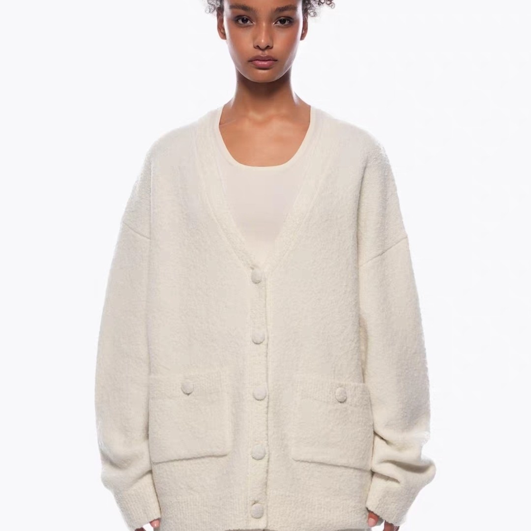 ANN ANDELMAN  秋冬新款肌理感女羊毛大开衫外套银泰百货 301286,女装/女士精品,毛针织衫,淘宝优惠券,粉丝福利购,淘宝优惠卷