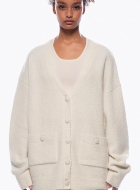 ANN ANDELMAN  秋冬新款肌理感女羊毛大开衫外套银泰百货 301286