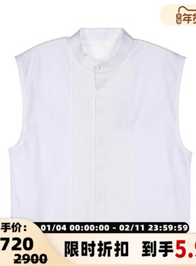 HELMUT LANG 秋冬女士纯棉材质无袖衬衫银泰百货精品 301574