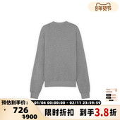 小狐狸刺绣圆领长袖 Maison Kitsune日常休闲男士 套头卫衣银泰百货