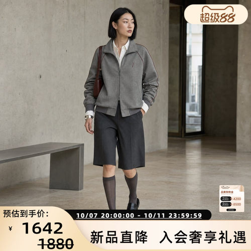早秋女复古夹克短外套