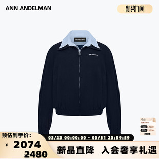 领夹克外套银泰百货 ANN 女士假两件衬衫 新款 301286 ANDELMAN