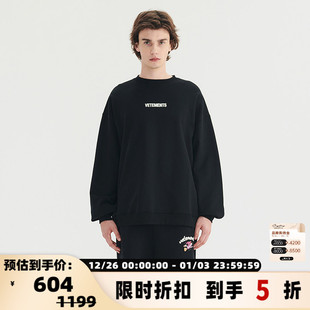 VETEMENTS秋冬男女中性款 潮流立体发泡卡通套头卫衣银泰301446