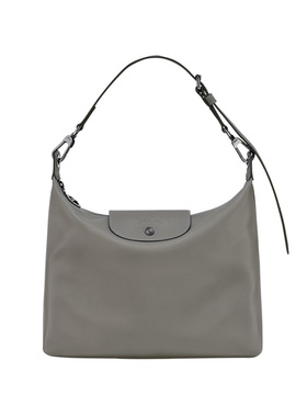LONGCHAMP珑骧 女士简约中号单肩包HOBO包银泰百货 300217