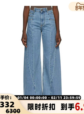 MAISON MARGIELA 春夏新款女士解构阔腿牛仔裤银泰百货 301574