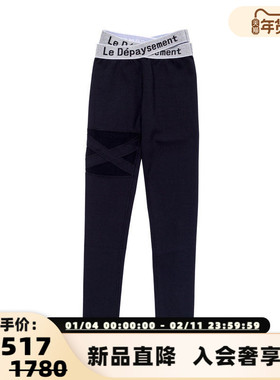 Le Depaysement 秋冬新款女士透视网纱高弹打底裤银泰百货 301601