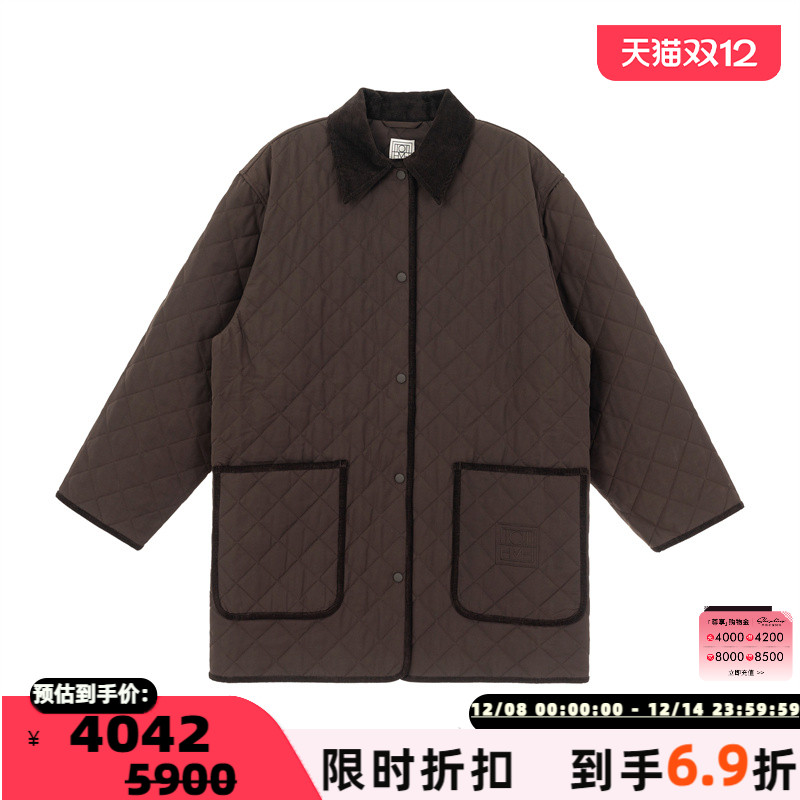 TOTEME 秋冬新款女士翻领大口袋夹棉外套银泰百货精品 301574