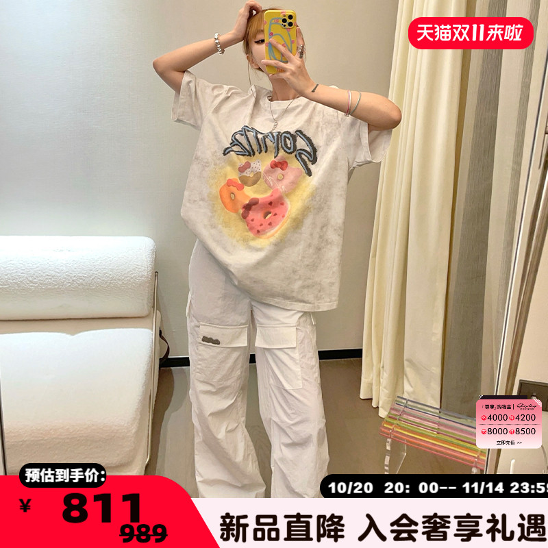 自然腰日韩SOFITTE长裤女工装裤