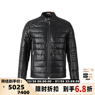 皮衣皮夹克棉服银泰百货精品 男士 300095 Boss雨果博斯 Hugo