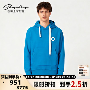 加绒印花连帽卫衣银泰百货精品 Craig 男士 秋冬款 301596 Green