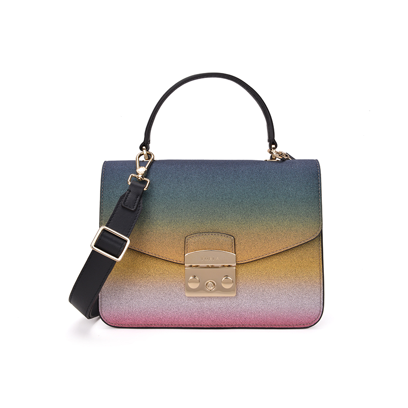 FURLA METROPOLIS ARCOBALENO ²Êºç¼«¹âËø¿ÛС·½°üµ¥¼ç°ü189303