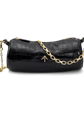 MANU ATELIER女士单肩斜挎包链条包圆筒包银泰百货 301574