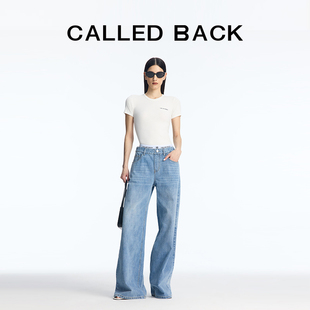 BACK 百搭阔腿休闲 夏季 叠穿腰头牛仔裤 301363 新款 CALLED