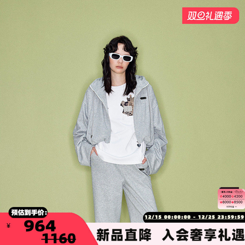 SHROENRO拉链连帽卫衣