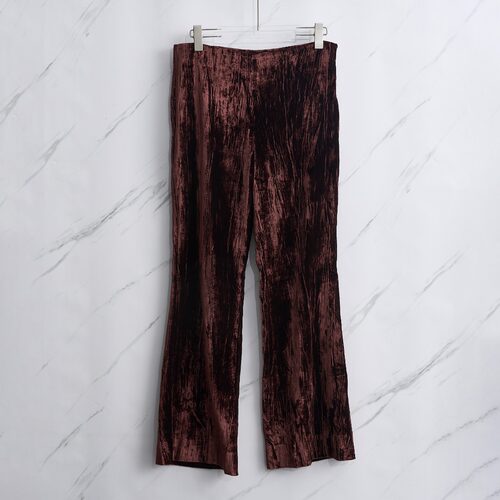 Maison Margiela 早秋女士丝绒复古休闲裤银泰百货精品 301596