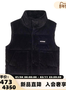 WE11DONE 春季新款女士黑色羽绒马甲外套上衣银泰百货精品301574