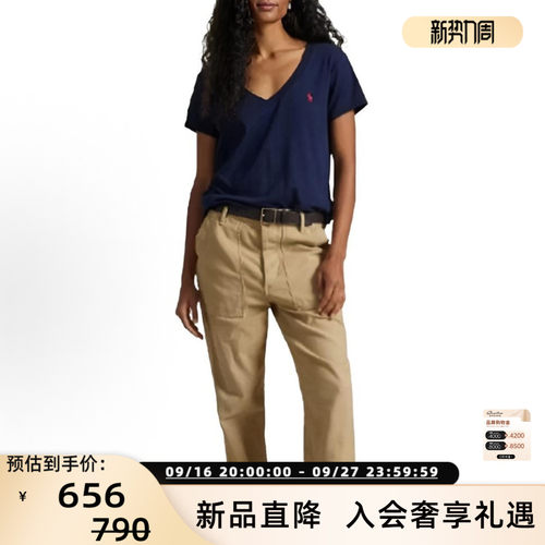 拉夫劳伦女短袖T恤基础百搭