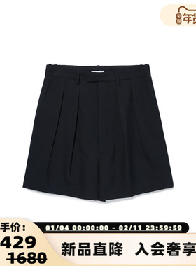 ANDAHALF 秋冬新款女士精纺羊毛休闲西装短裤银泰百货 301602