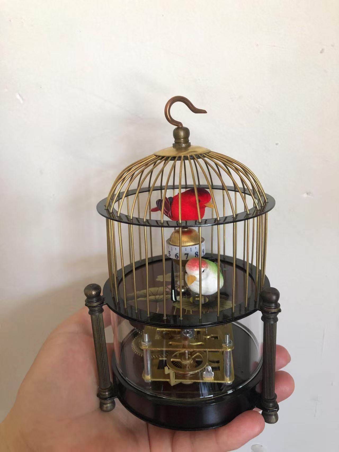 做旧款鸟笼子机械座钟不带报时,家居饰品,桌面摆件,淘宝优惠券,粉丝福利购,淘宝优惠卷