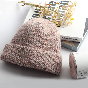 防风冷帽钩针仿棒针帽子小香风混线编织帽材料包 款 奇织妙想 经典