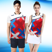 羽毛球套尤无袖 服 女男2025速干运动专业尼克斯秋冬网乒乓韩国大码