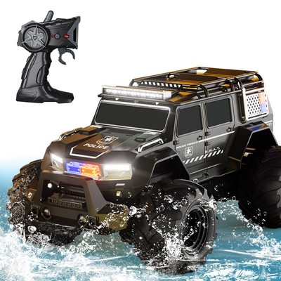 Remote control car amphibious stunt car police car climbing