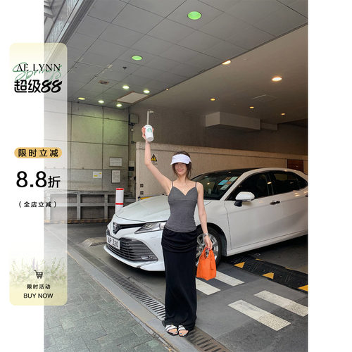 OTee韩系高腰半身裙女春