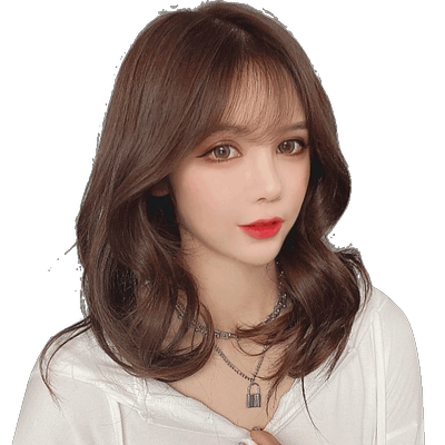 一片式v型短卷隐形大波浪仿真发