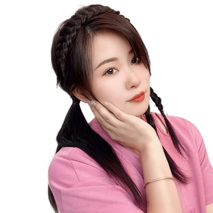 升级款宽版鱼骨辫假发发箍女一体麻花辫发卡发捆压发头箍头饰新款