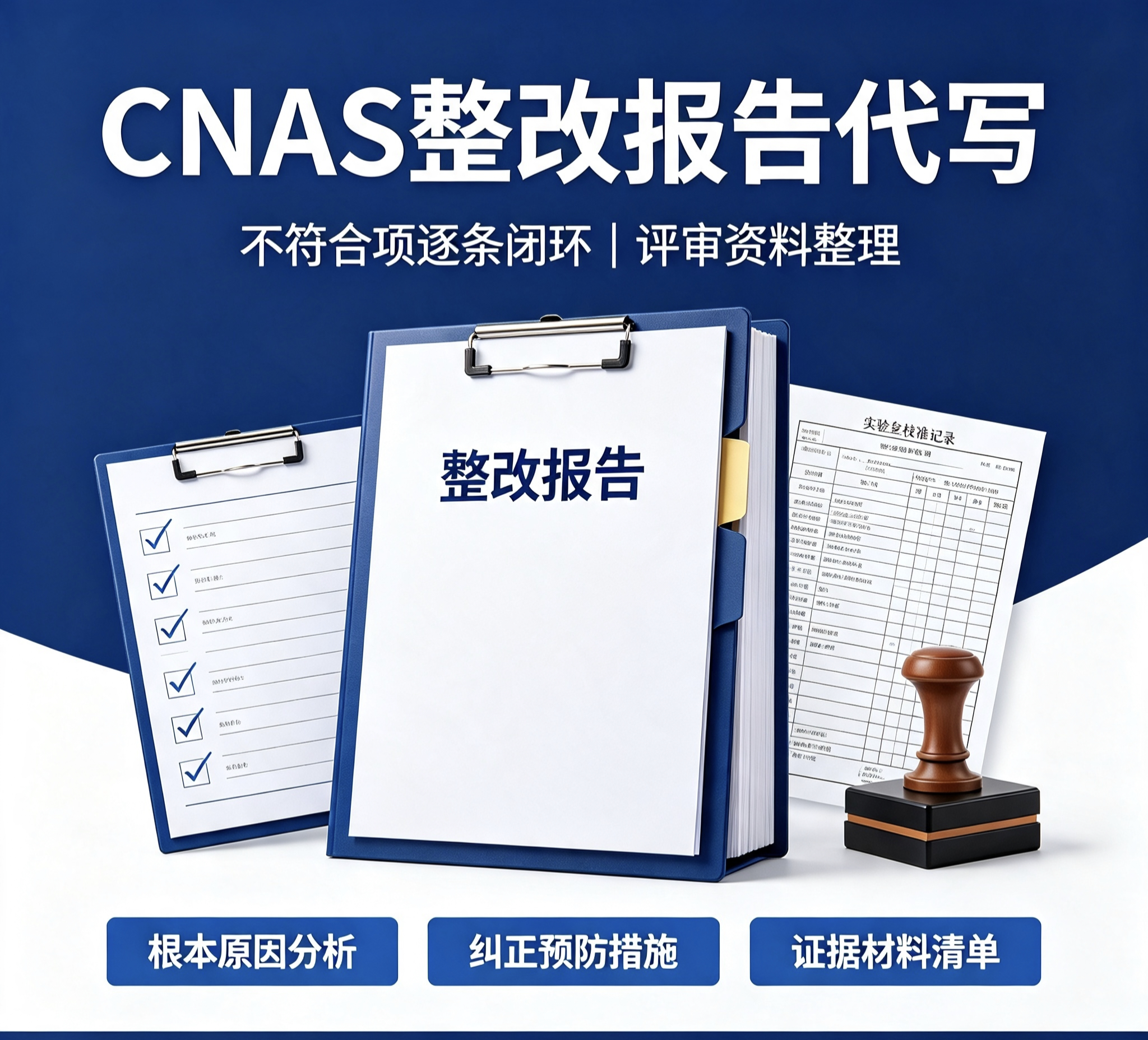 CNAS实验室不符合项整改报告设计素材/源文件