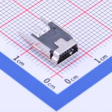 KH-MINI-DIP180-5P-Cu USB连接器 Micro-B母座直插原装现货