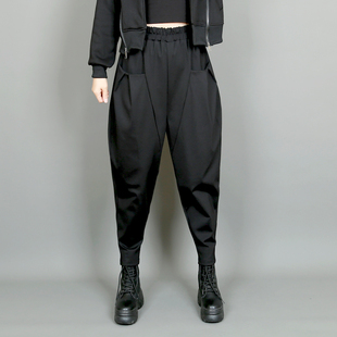 2026春秋新韩版 马裤 潮个性 长裤 休闲裤 通勤小脚弹力哈伦萝卜老爹裤